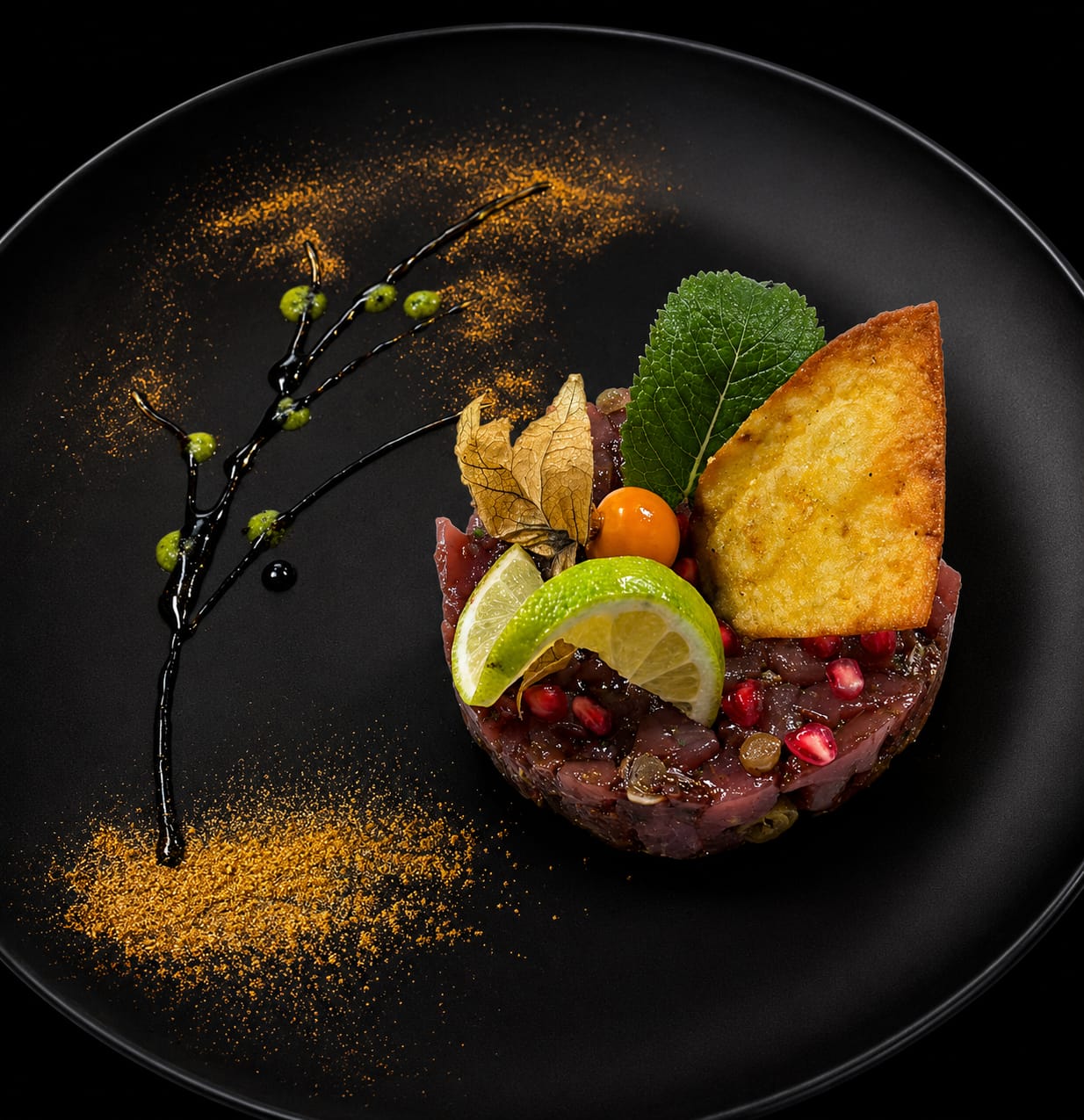 Tartare de thon aux agrumes
